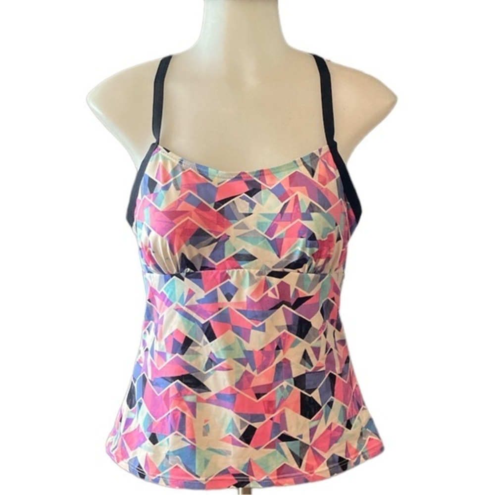 🔥4/$20 TEK GEAR Tankini Swim Top - size womens Small